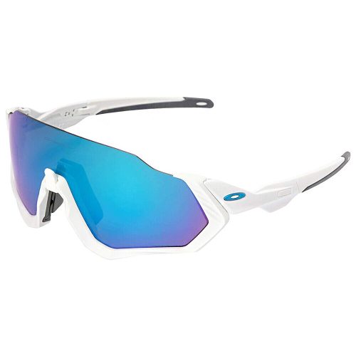 FLIGHT JACKET Matte wht/Prizm sapphire sunglasses