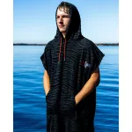 ZEBRA HOODED TOWEL poncho
