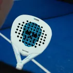 2026 SKULLPADEL V2080 white blue 12K SOFT padel racket