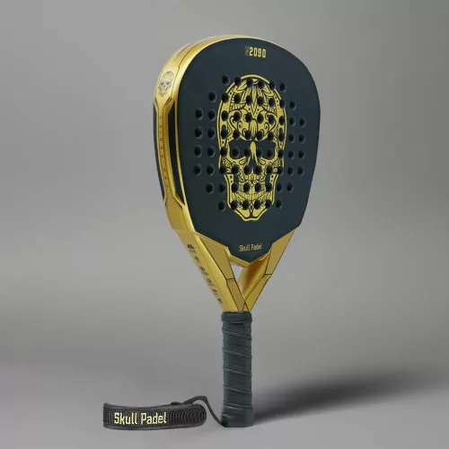 SKULLPADEL V2090  24K  BLACK GOLD HARD  padel racket
